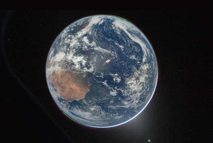 záber na planétu Zem