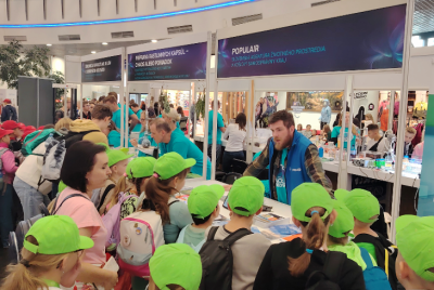 detskí účastníci na Noci vedy v Košiciach