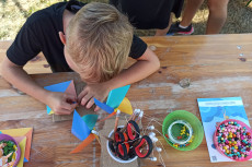 activities for children, making propellers from pencil and paper