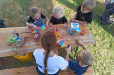 activities for children, making propellers from pencil and paper