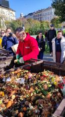 Demonstration of composting