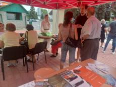 Venue with visitors
