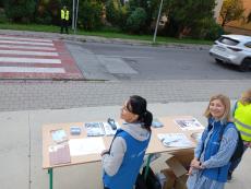 Team at the info point