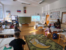 Trieda počas prednášky