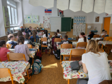 Class during the lecture