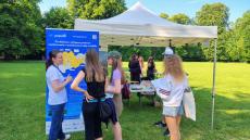 Info stánok počas podujatia