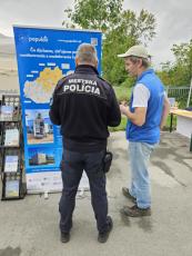 Info stánok počas podujatia