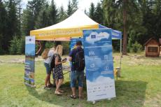 Info stánok počas podujatia