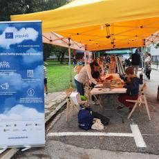 Info stánok počas podujatia