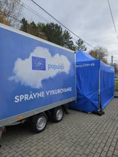 Info stánok počas podujatia