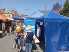 Info stánok počas podujatia