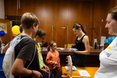 Info stánok počas podujatia