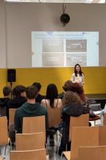 Lecturer with students
